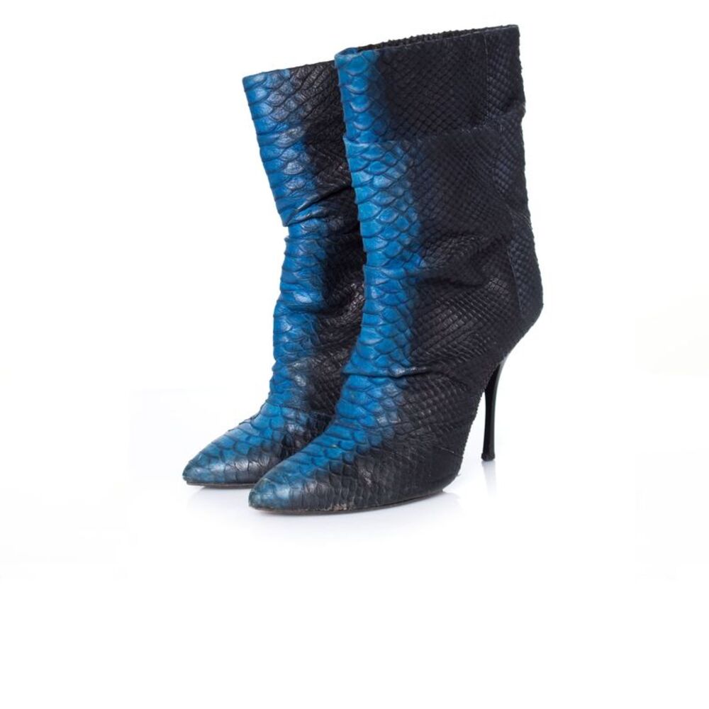 Giuseppe Zanotti Python Leather Half Boots - image 1